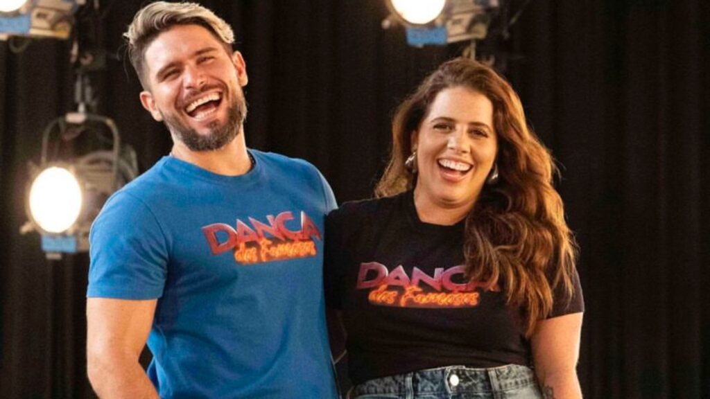 Tati Machado é a nova campeã da Dança dos Famosos 2024 1 Tati machado a grande campeã da dança dos famosos, em click com o seu coreografo.