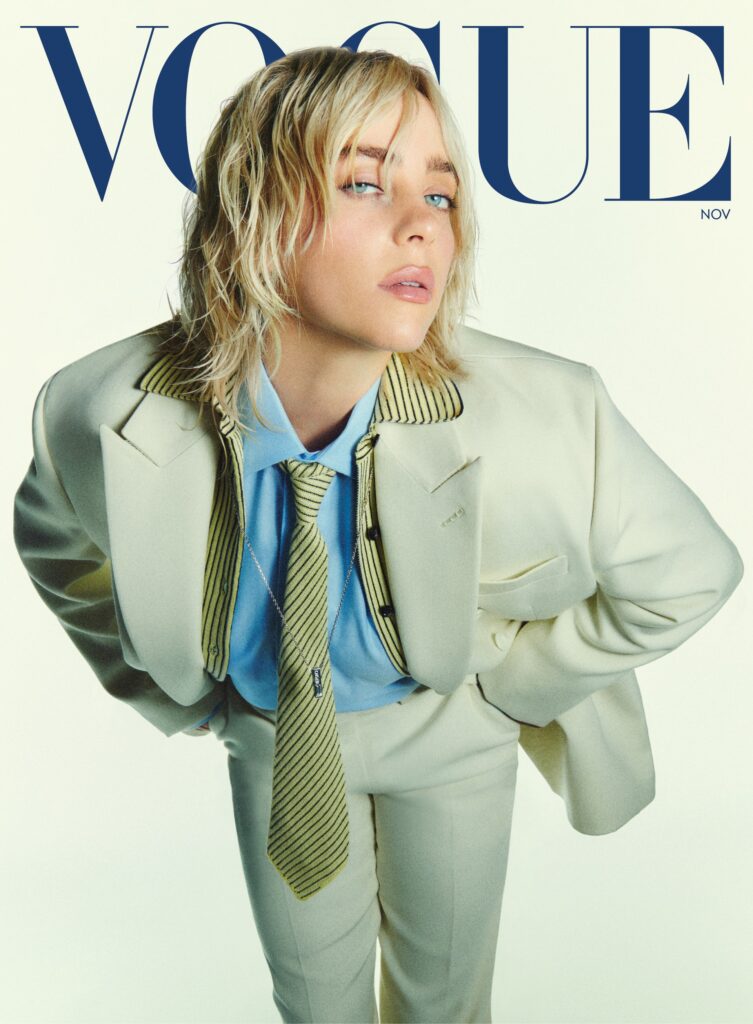 Billie Eilish está na capa da Vogue 1 VO1124 Cover logo