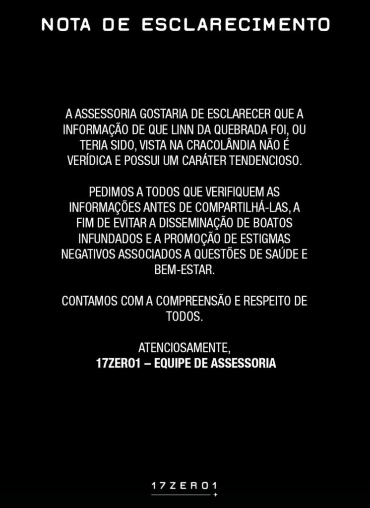 Assessoria nega que Linn da Quebrada esteve na Cracolândia 1 WhatsApp Image 2025 03 18 at 10.49.22 2