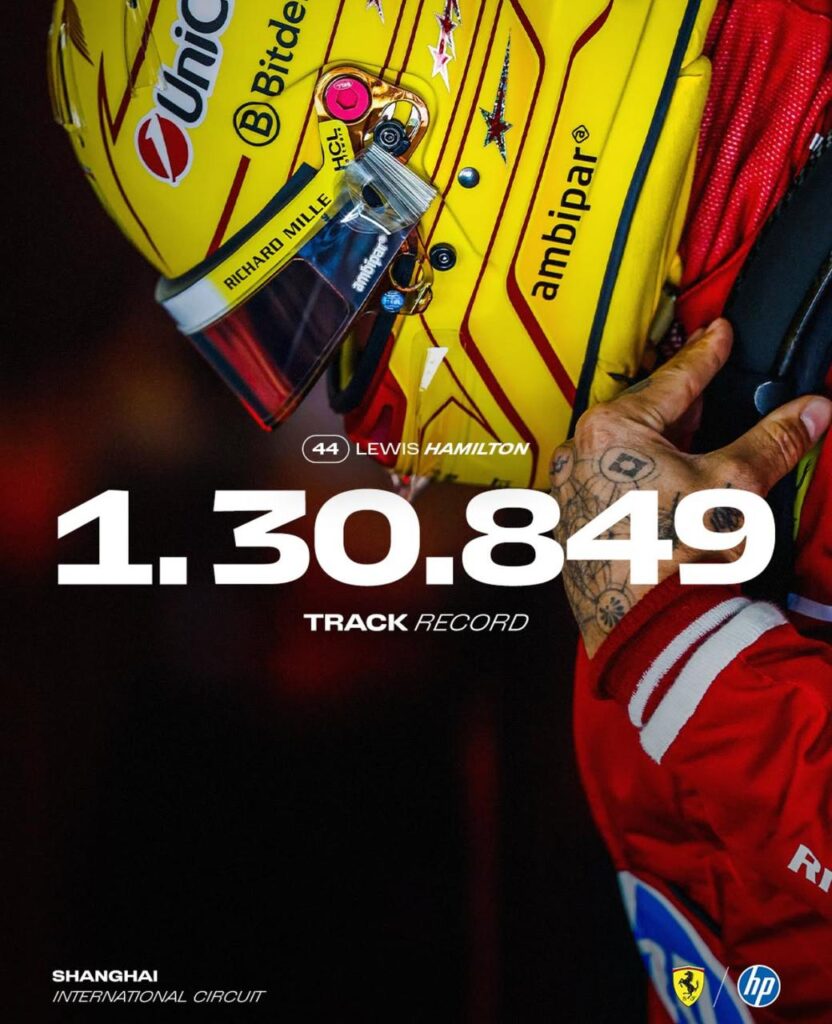 Fórmula 1: Lewis Hamilton conquista pole para corrida sprint na China 1 recorde Hamilton