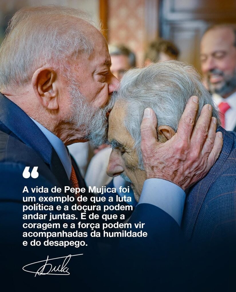 Lula lamenta a morte de Pepe Mujica, ex-presidente uruguaio 1 1