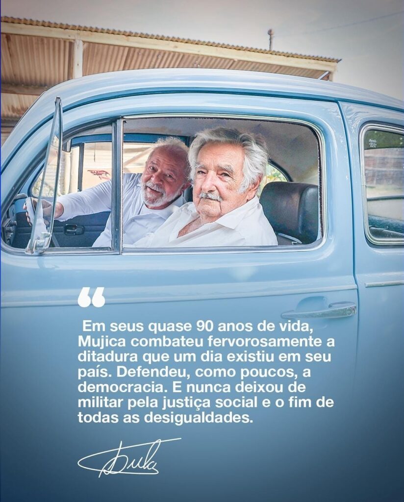 Lula lamenta a morte de Pepe Mujica, ex-presidente uruguaio 2 2