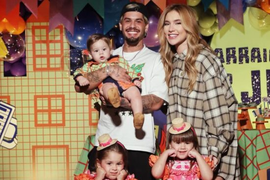 Zé Felipe e Virgínia encantam ao celebrar mesversário do caçula José Leonardo