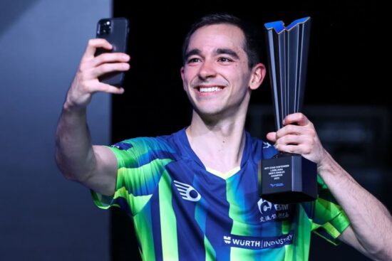 Hugo Calderano conquista bicampeonato no WTT Contender ao vencer por 4 sets a 2