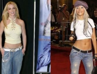 O jeans de cintura baixa está de volta: dos anos 2000 bombásticos às passarelas.