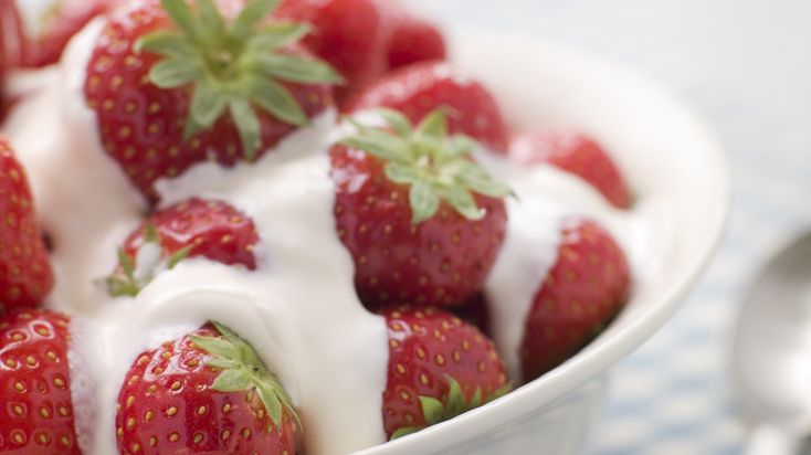 Morango com creme