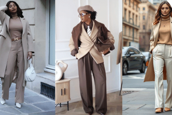 Looks Monocromáticos : Elegância e praticidade. Reprodução/Pinterest