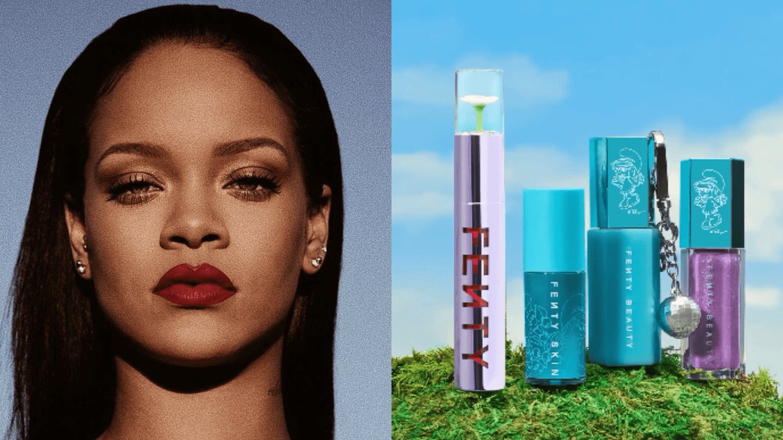 Rihanna lança coleção especial da Fenty Beauty inspirada nos 'Smurfs"