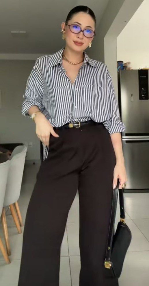 Camisa social listrada