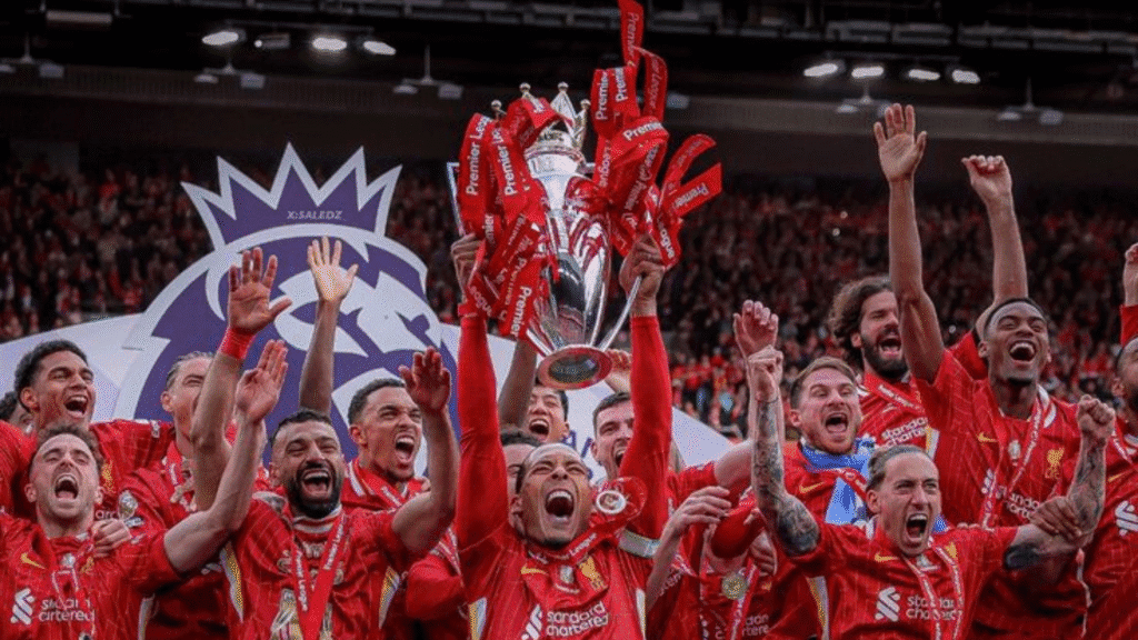 Liverpool busca terceiro título na Premier League. (Foto: reprodução/Pinterest)