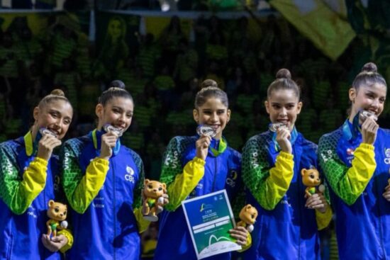 Brasil brilha no mundial de Ginastica Rítmica 2025 e conquista duas medalhas de prata