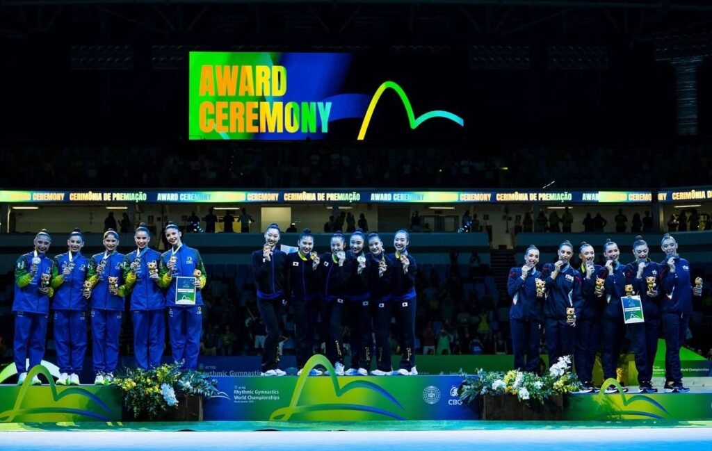 Brasil brilha no mundial de Ginastica Rítmica 2025 e conquista duas medalhas de prata