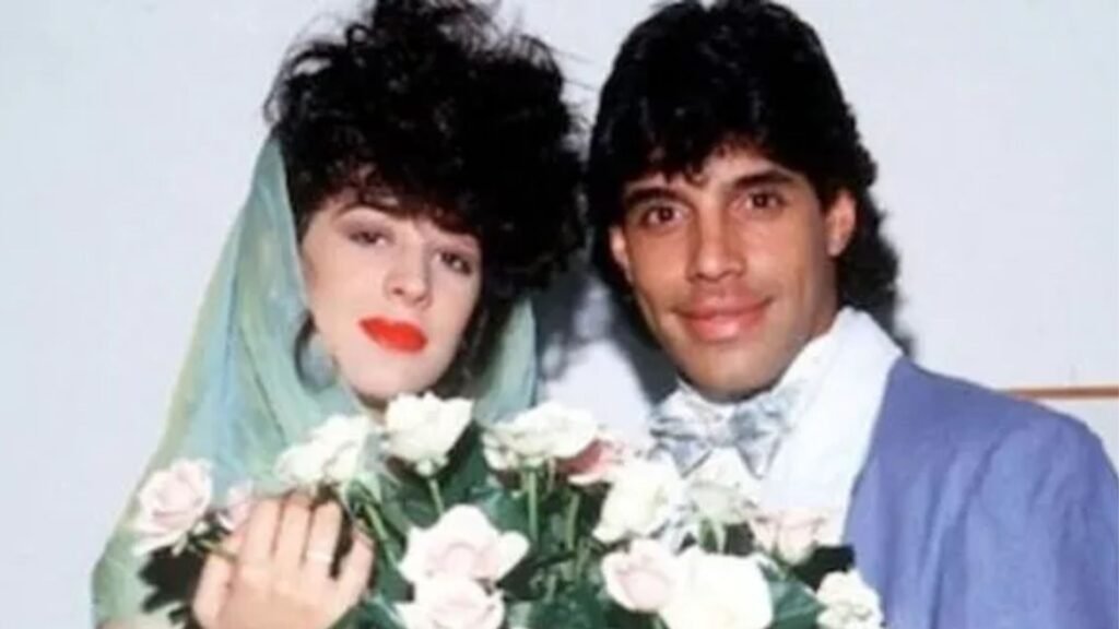 Alexandre Frota e Claudia Raia na década de 1980. (Foto: Adir Meira)