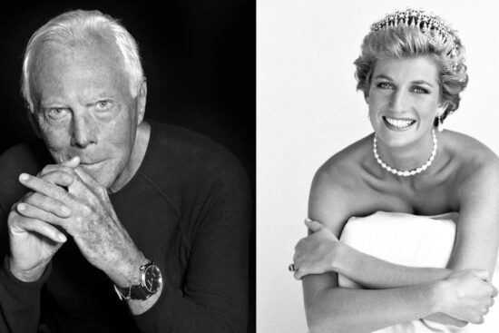 A conexão fashion entre Giorgio Armani e a princesa Diana