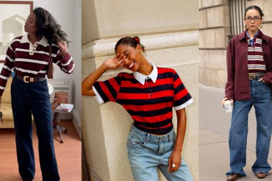 Como usar camisa polo listrada, segundo o street style