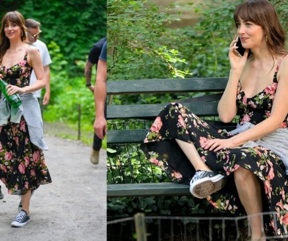 Dakota Johnson mostra como usar tênis retrô dos anos 90 em Amores Materialistas