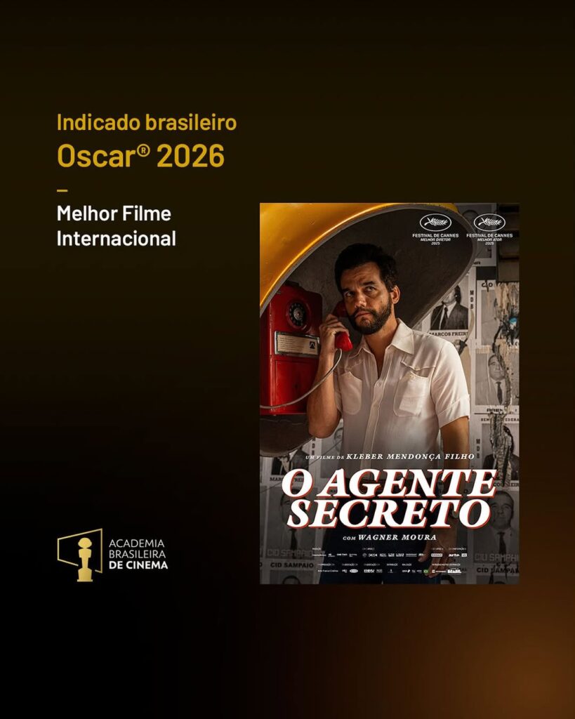 “O Agente Secreto”, de Kleber Mendonça Filho. (Foto: (Foto: reprodução/Instagram/@academia_brasileira_de_cinema)